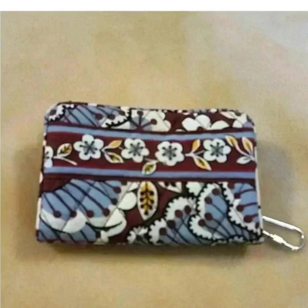 Vera Bradley wallet- blue/brown- EUC - Picture 2 of 10